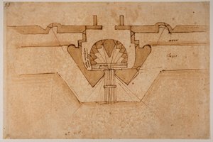 Design af en bastion til en port af Michelangelo Buonarroti