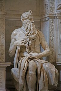 Detalje af Moses fra Julius II