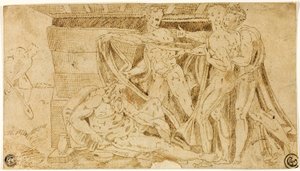 Noas drukkenskab af Michelangelo Buonarroti