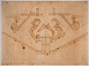 Design af befæstning til en gateway af Michelangelo Buonarroti