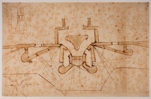Design af befæstning til en gateway af Michelangelo Buonarroti