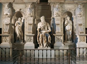 Italien, Rom, Basilikaen St. Peter, Rachel, Moses og Lea, detalje fra Julius II