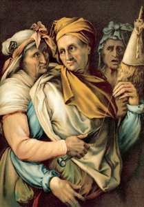 Le Parche (chromolitho) af Michelangelo Buonarroti