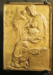 Madonna of Stairs af Michelangelo (1475-1564) af Michelangelo Buonarroti