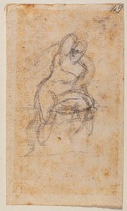 Nøgenstudie til Det Sixtinske Kapel af Michelangelo Buonarroti