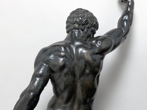 Nøgne bacchants rider pantere, ca. 1506-08 (bronze) af Michelangelo Buonarroti