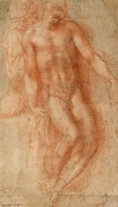 Pieta, ca. 1530-36 (rødt kridt) af Michelangelo Buonarroti