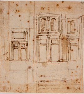 Vægprospekter til Laurentian Chapel af Michelangelo Buonarroti