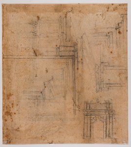 Skitser af døre og vinduer af Michelangelo Buonarroti