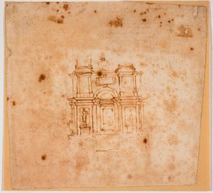 Studier til et gravmonument til det nye sakristi af Michelangelo Buonarroti