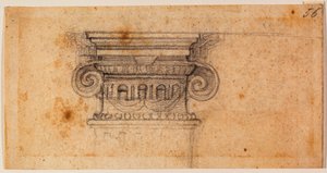 Studie til en siddende figur, 16. århundrede (tegning) af Michelangelo Buonarroti