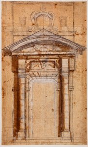 Studie for Porta Pia af Michelangelo Buonarroti