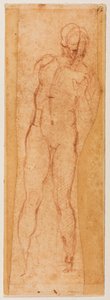 Studie til en mandig figur af Michelangelo Buonarroti