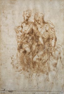 Studie af St. Anne, efter Leonardo Da Vincis 