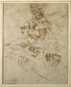 Studie af en siddende ung mand efter 15012 af Michelangelo Buonarroti