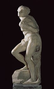 Den oprørske slave, 1513-15 af Michelangelo Buonarroti