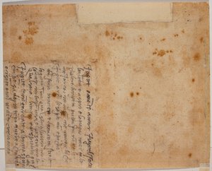 Autograferede vers af Michelangelo Buonarroti