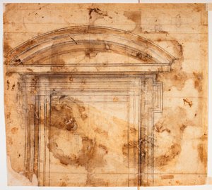 Vinduesskitser til San Giovanni dei Fiorentini af Michelangelo Buonarroti
