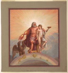 Zeus og Ganymedes af Michelangelo Maestri