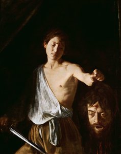 David med Goliats hoved, 1606 (for detaljer se 100350) af Michelangelo Merisi Caravaggio