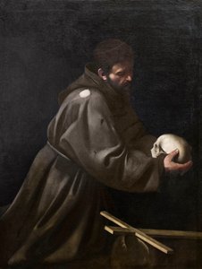 Sankt Frans i meditation af Michelangelo Merisi da Caravaggio