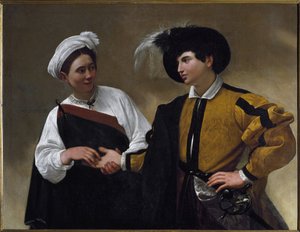 Spåkonen (olie på lærred af Michelangelo Merisi da Caravaggio