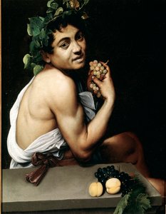 Den unge Bacchus (Bacchino) syge Maleri af Michelangelo Merisi kendt som Caravaggio (The Caravaggio