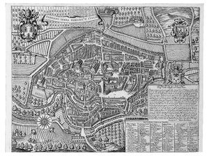 Fabriano Italiens mest berømte land, 1630 af Michele Buti
