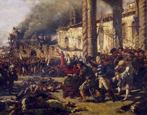 Altamura Massacres, af Michele Cammarano (1835-1920), Den Napolitanske Republik, Italien