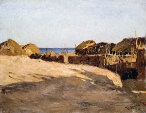 Eritreisk landskab, af Michele Cammarano (1835-1920)