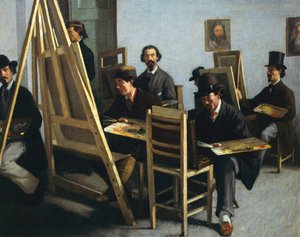 Malerskole, af Michele Cammarano, omkring 1865 af Michele Cammarano