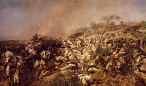 Slaget ved Dogali, af Michele Cammarano