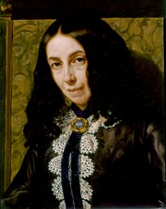 Elizabeth Barrett BROWNING, portrætdetalje