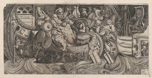 Mirror of Roman Magnificence: Naval Battle, 16. århundrede., 16. århundrede. af Michele Lucchese