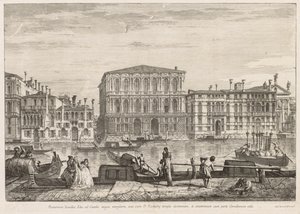 Udsigt over Venedig: Palazzo Pesaro, 1741. af Michele Marieschi