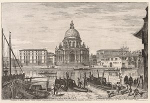 Udsigt over Venedig: S. M. Della Salute af Michele Marieschi