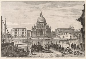 Udsigt over Venedig: S. M. Della Salute, 1741. af Michele Marieschi