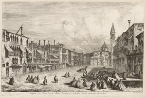 Udsigt over Venedig: S. Maria Formosa, 1741. af Michele Marieschi