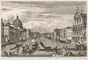 Udsigt over Venedig: Santa Chiara af Michele Marieschi
