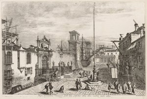 Udsigt over Venedig: The Gates of the Arsenal af Michele Marieschi