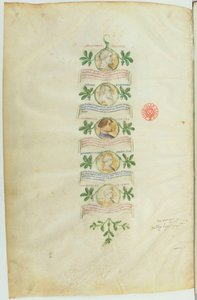 Visconti-slægtens slægtsforskning (BNF, ms lat. 5888) btv1b10020318d, f36 af Michelino Molinari da Besozzo
