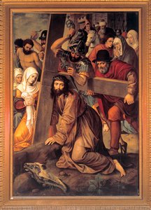 ""Christ portant sa croix" (Kristus bærer korset) Peinture de Michiel Coxcie (Coxie) (1499-1592)