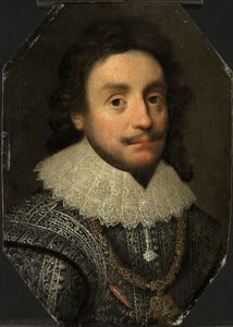 Portræt af Frederik V (1596-1632), ca. 1621 (olie på panel) af Michiel Jansz. van (after) Miereveld