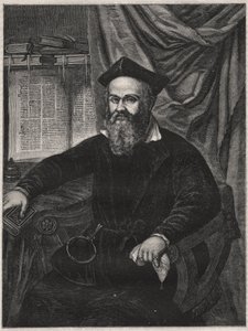 Portræt af Marco Antonio de Dominis (Markantun de Dominis) (1556-1624) Dalmatisk gejstlig, frafalden og videnskabsmand - indgraveret af G J Delff efter Mierevelt af Michiel Jansz. van (after) Mierevelt