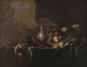Stilleben med frugt af Michiel Simons
