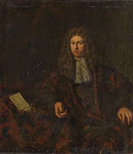 Portræt af Nicolaes Witsen (1641-1717) af Michiel van Musscher (signed by artist)
