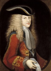 Portræt af kong Filip V af Spanien (1683-1746) (olie på lærred)
