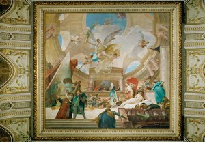 Loftsfresken i Wiens Kunsthistorisches Museum, Renæssancens apoteose (freske) af Mihaly Munkacsy