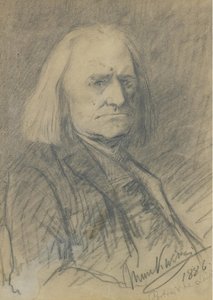 Portræt af Franz Liszt 1811-1886, 1886 af Mihály Munkácsy