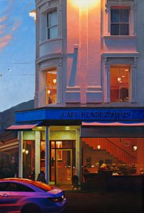 Rendevous, 2017 (olie på linned) af Mike Briscoe